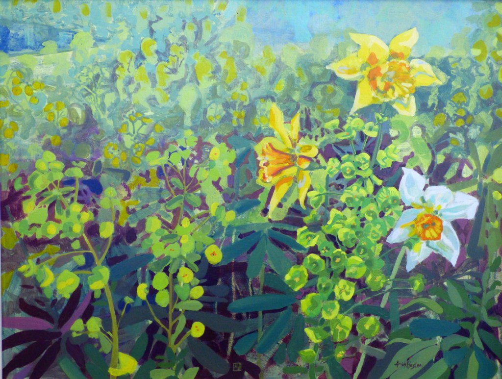 Daffodils and Euphorbia