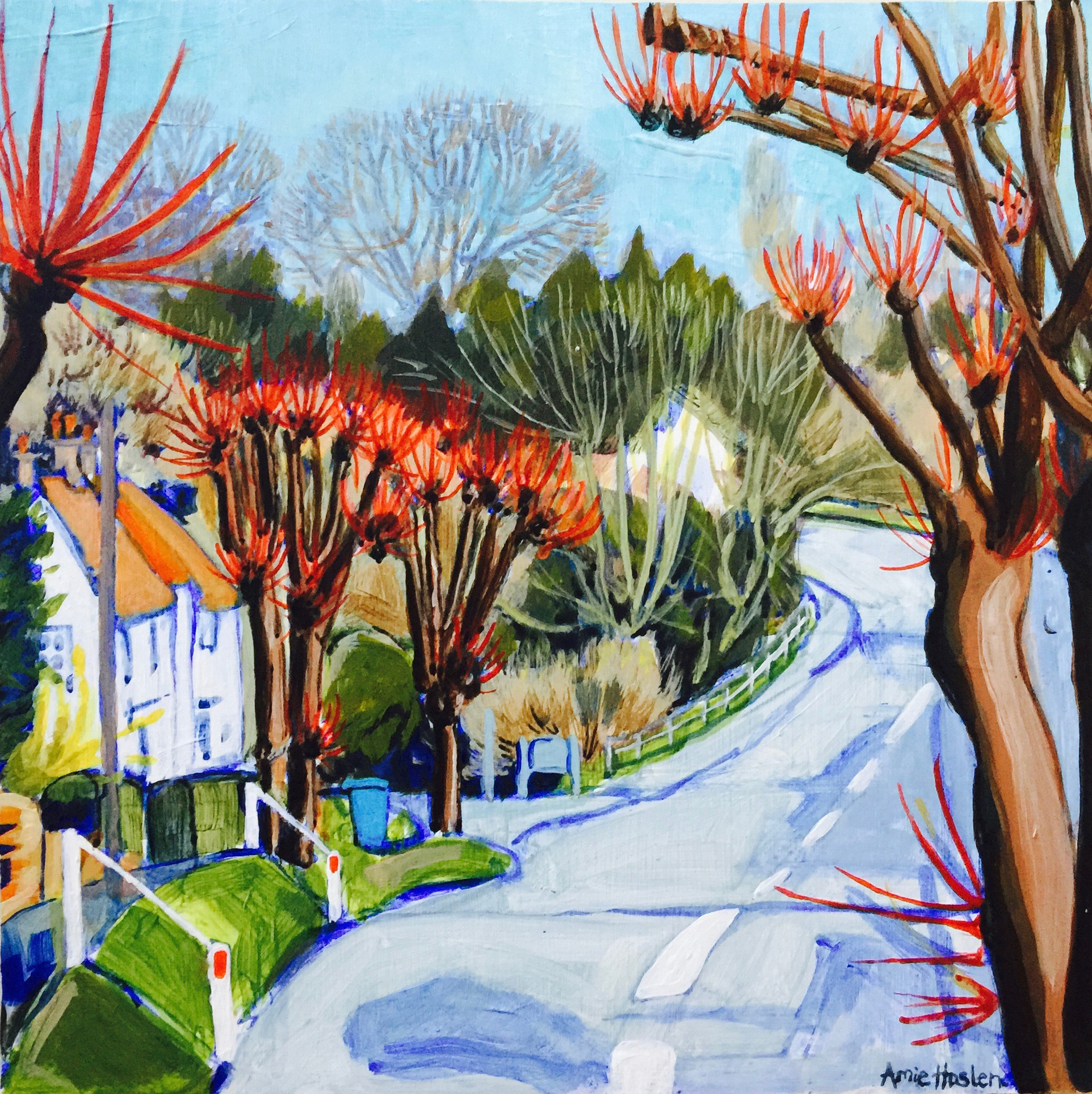 Towards the Railway Bridge, Lavenham