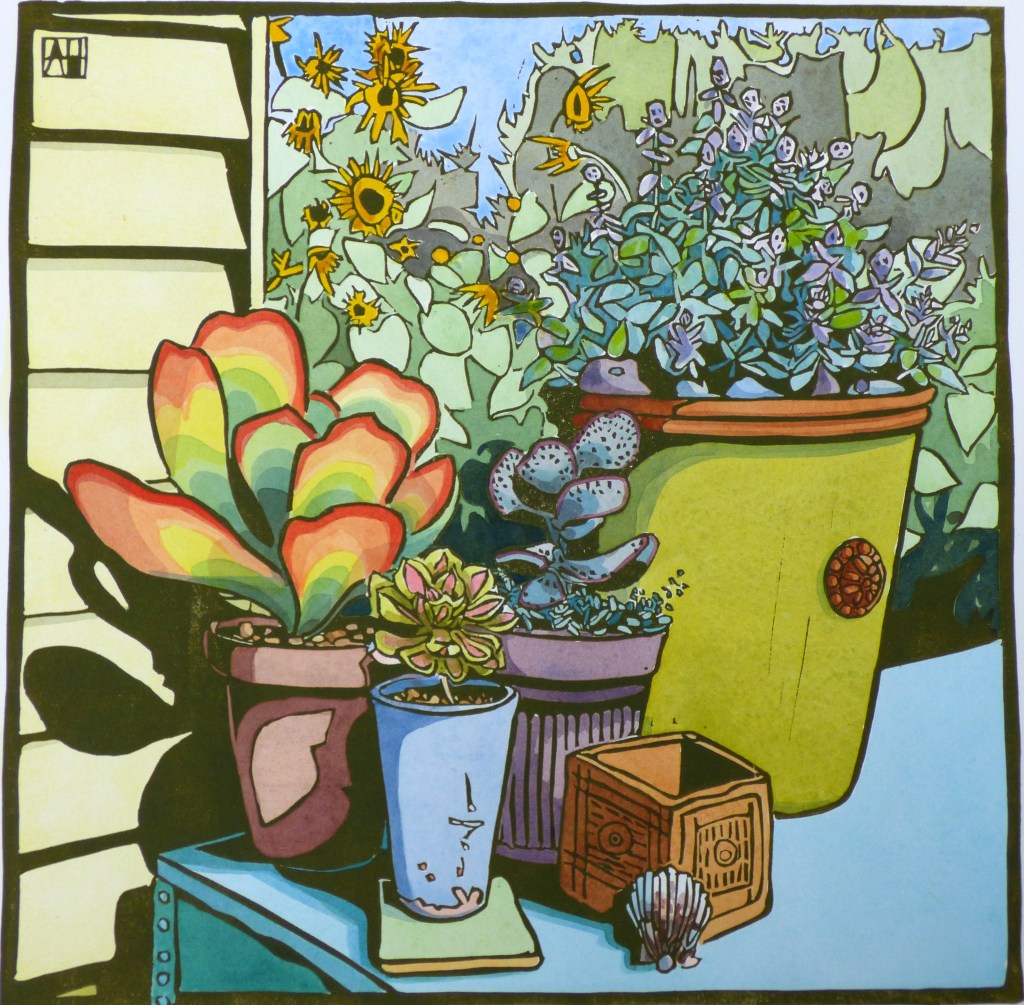 Succulents and Sunflowers